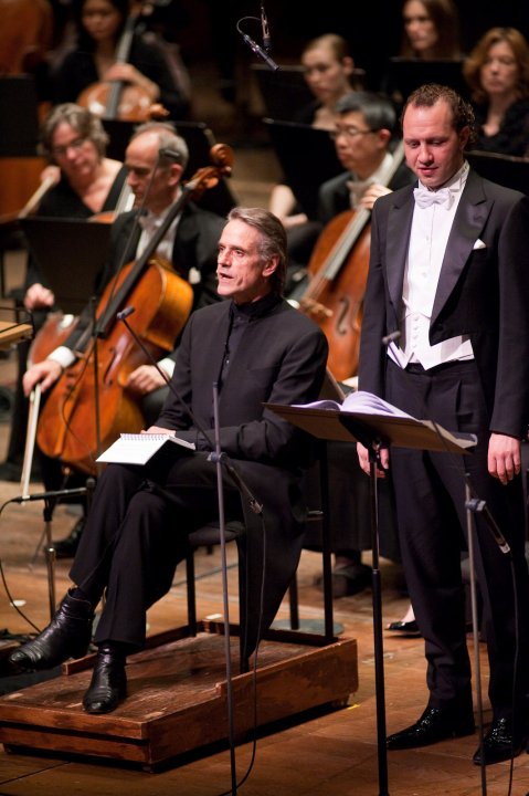 Jeremy Irons April 28, 2010: Russian Stravinsky Concert